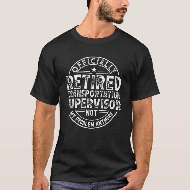 Camiseta Supervisor de transporte retirado (Anverso)