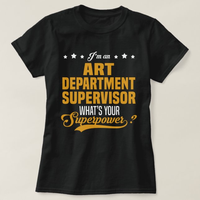 Camiseta Supervisor del departamento de arte (Diseño del anverso)