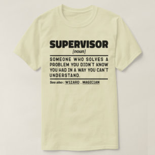 Camiseta Supervisor Noun Definition Managing Dad Sarcasm