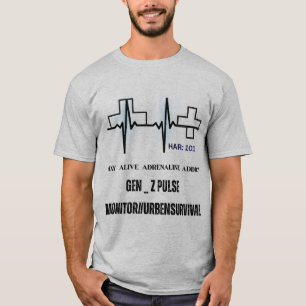 Camiseta Supervive Adicto a la Adrenalina - Monitor de Puls