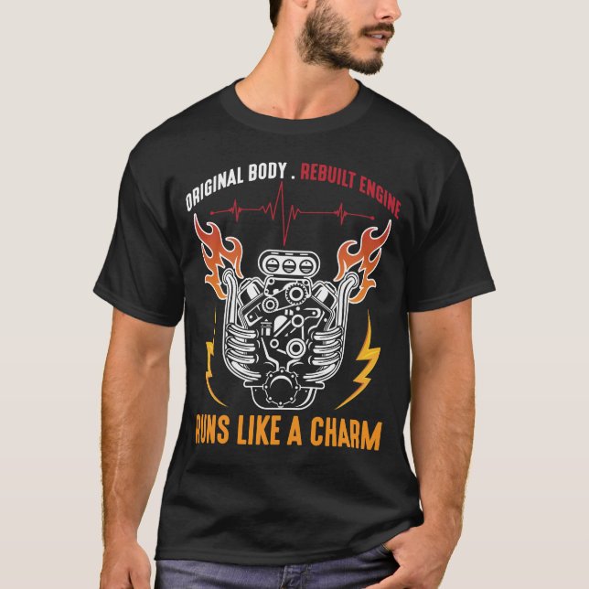 Camiseta Supervivencia del ataque cardíaco del motor recons (Anverso)