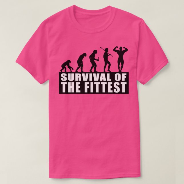 Camiseta Supervivencia del más apto (Diseño del anverso)