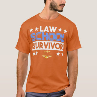 Camiseta SUPERVIVENCIA EN LA ESCUELA LEGAL Regalos Abogados