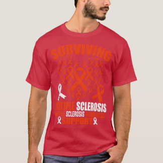 Camiseta Supervivencia Esclerosis Múltiple Oronge Cinta Cor