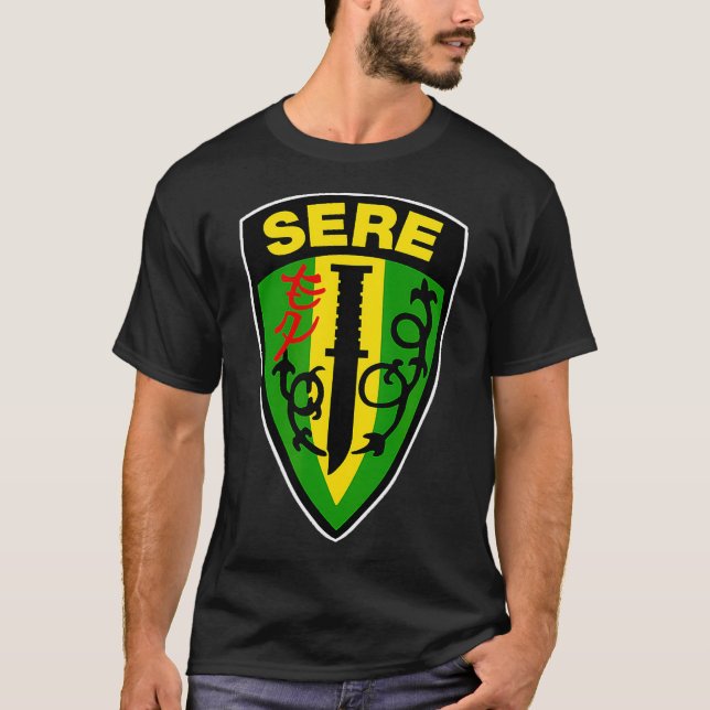 Camiseta Supervivencia Evasion Resistance y Escape SERE  (Anverso)