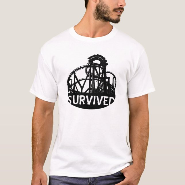 Camiseta Supervivencia (Monstruo de rodillo) (Anverso)