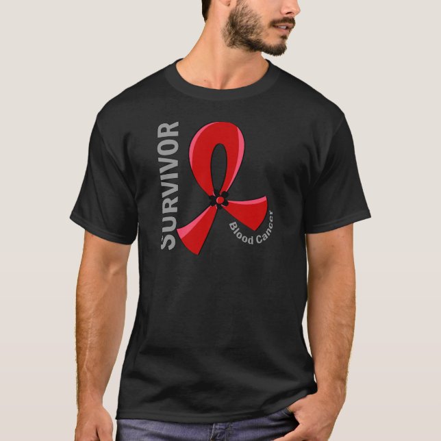 Camiseta Superviviente 12 del cáncer de sangre (Anverso)