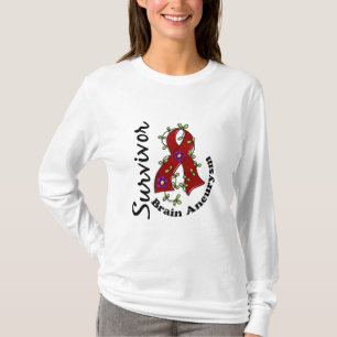 Camiseta Superviviente 15 del Aneurysm del cerebro
