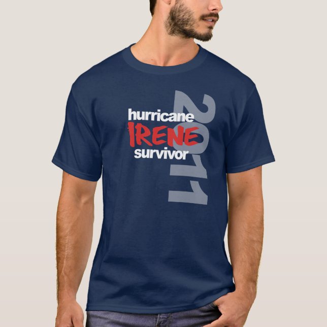 Camiseta Superviviente 2011 de Irene del huracán (Anverso)