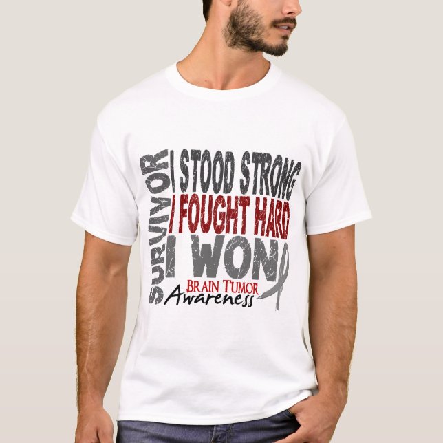 Camiseta Superviviente 4 del tumor cerebral (Anverso)