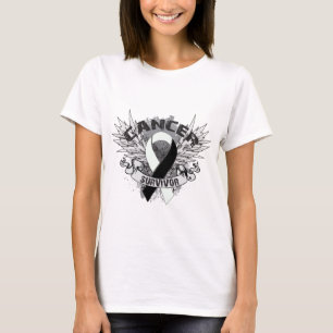 Camiseta Superviviente carcinoide con alas Grunge del