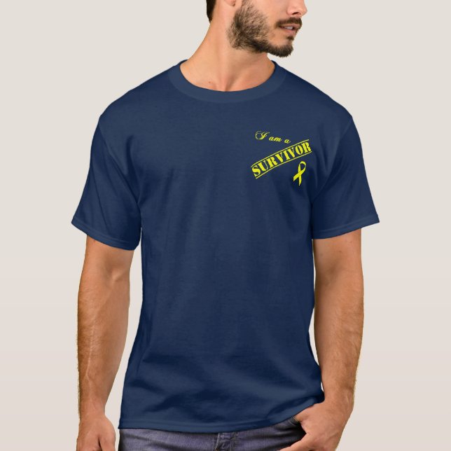 Camiseta Superviviente - cinta amarilla (Anverso)