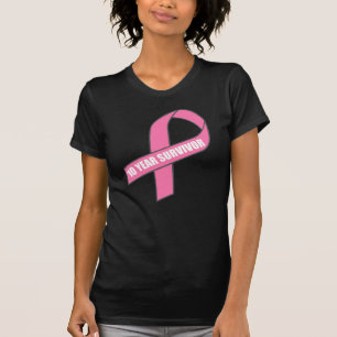 Camiseta Superviviente de 10 años (cinta del rosa del