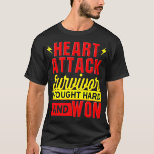 Camiseta SUPERVIVIENTE DE ATAQUE AL CORAZÓN, Luché Duro