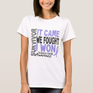 Camiseta Superviviente de Cáncer de Estómago Vino Que Lucha