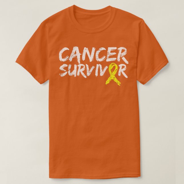 Camiseta Superviviente de cáncer infantil Conciencia de la  (Diseño del anverso)