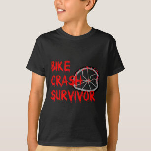 Camiseta Superviviente de choque de bicicleta divertido acc
