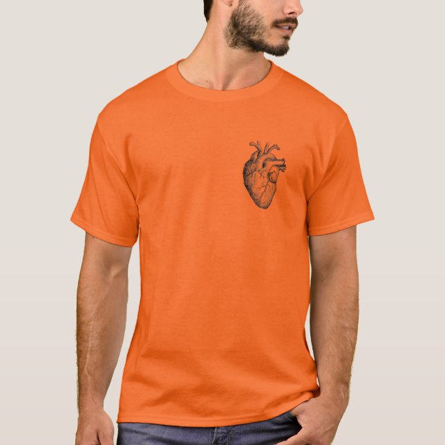 Camiseta Superviviente de cirugía de trasplante de corazón, (Anverso)