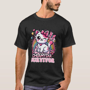 Camiseta Superviviente de clamidia Gato Divertido Humor Sar