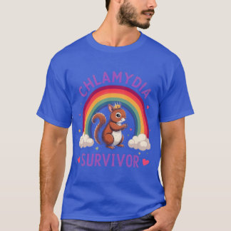 Camiseta Superviviente de clamidia humor divertido vergonzo