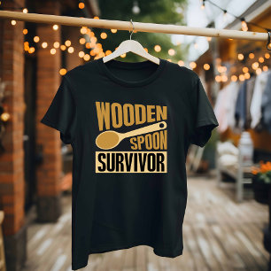 Camiseta Superviviente de Cuchara de Madera - Cocina Divert