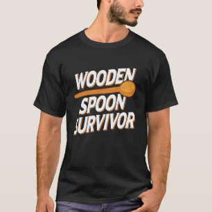 Camiseta Superviviente de cuchara de madera Humor divertido