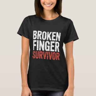 Camiseta Superviviente de dedo quebrado lesión curación rec