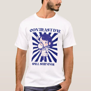 Camiseta Superviviente de derrame de tinte de contraste