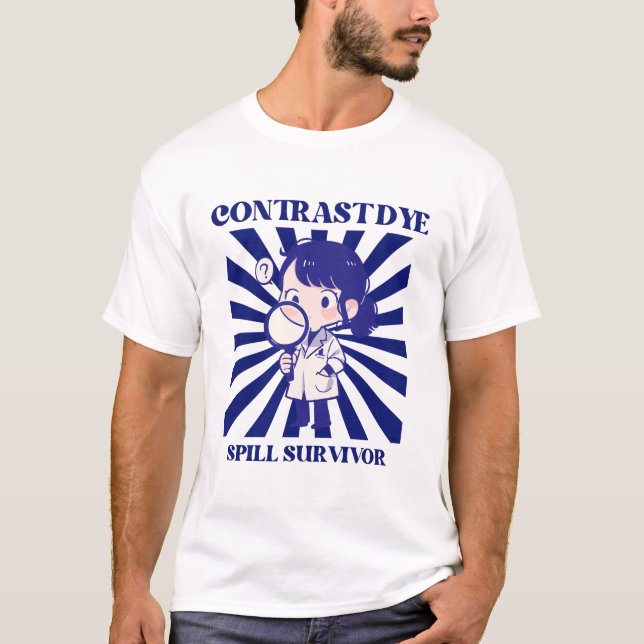 Camiseta Superviviente de derrame de tinte de contraste (Anverso)