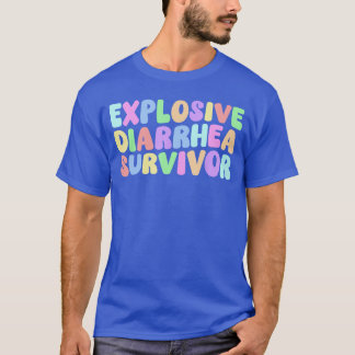 Camiseta Superviviente de Diarrea Explosiva Retro Groovy Hu