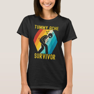 Camiseta superviviente de dolor de barriga Dolor de estómag