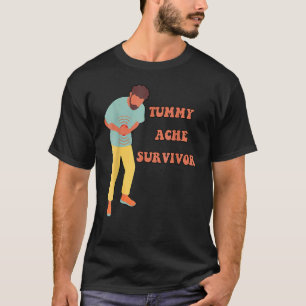 Camiseta superviviente de dolor de barriga Dolor de estómag