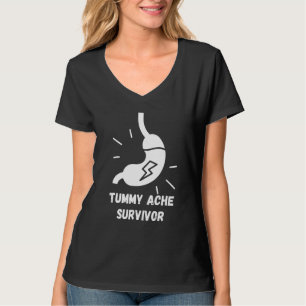 Camiseta Superviviente de dolor de barriga Dolor de estómag