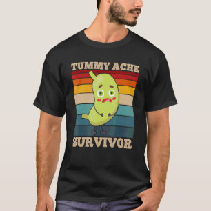 Camiseta Superviviente de dolor de estómago Dolor de estóma
