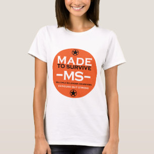 Camiseta Superviviente de esclerosis múltiple Ayuda de ayud