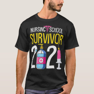 Camiseta Superviviente de escuela de enfermería 2021 estudi