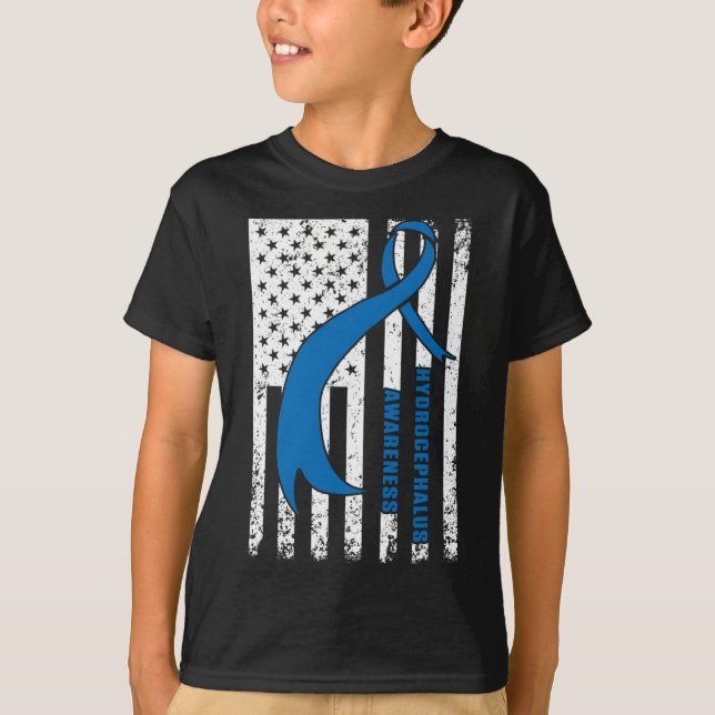Camiseta Superviviente de Hidrocefalia Cuidado del Paciente (Anverso)