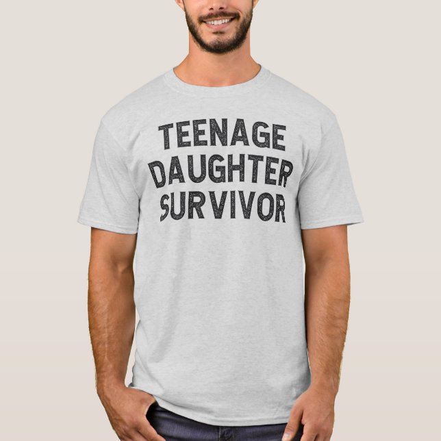 Camiseta Superviviente de hija adolescente (Anverso)