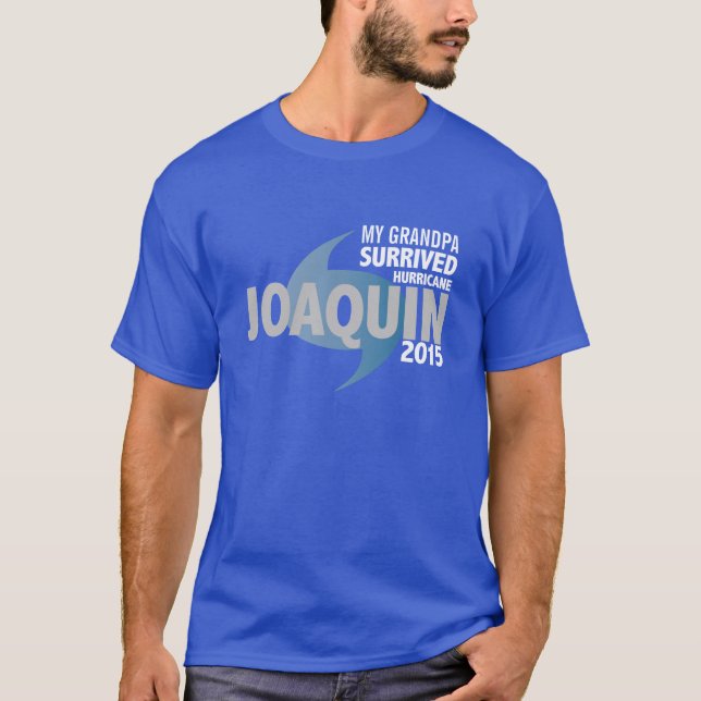 Camiseta Superviviente de Joaquín del huracán (Anverso)