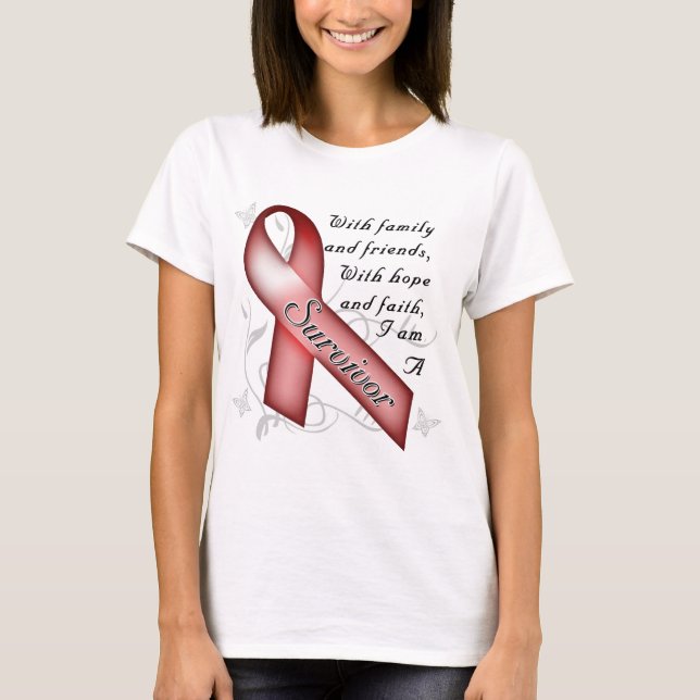 Camiseta Superviviente de la anemia de la célula falciforme (Anverso)