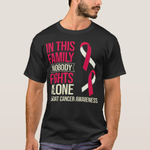 Camiseta Superviviente de la cinta del cáncer de cuello y c