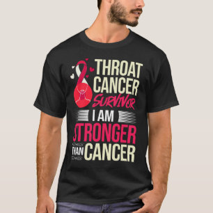 Camiseta Superviviente de la cinta del cáncer de cuello y c