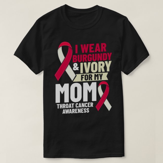 Camiseta Superviviente de la cinta del cáncer de cuello y c (Diseño del anverso)