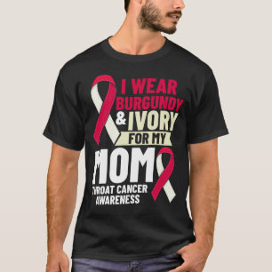 Camiseta Superviviente de la cinta del cáncer de cuello y c