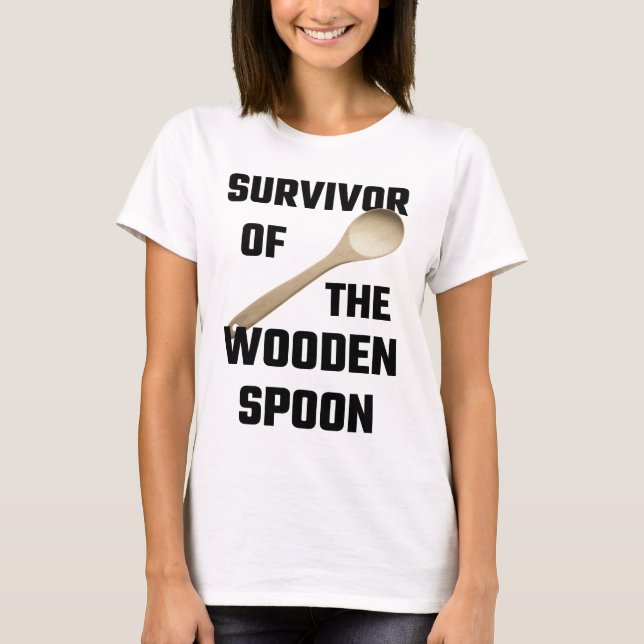 Camiseta Superviviente de la cuchara de madera (Anverso)