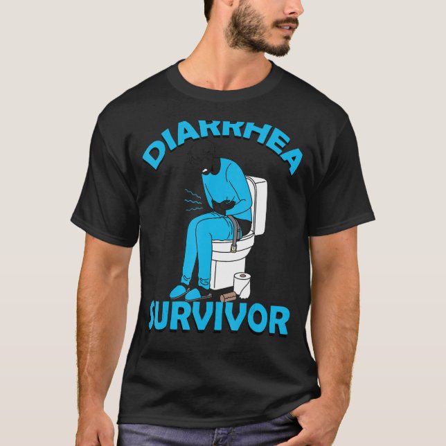 Camiseta Superviviente de la diarrea Hombre Mujeres 1 (Anverso)