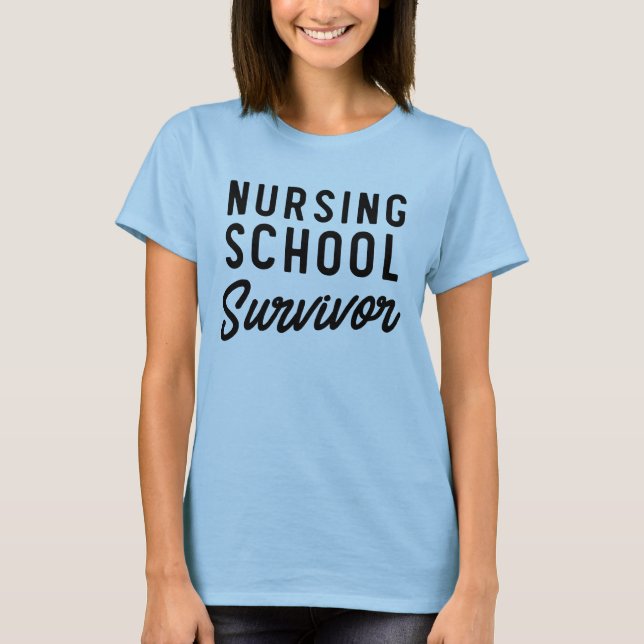 Camiseta Superviviente de la escuela de enfermería (Anverso)