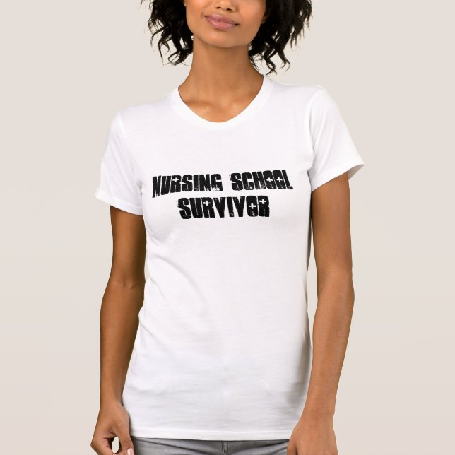 Camiseta Superviviente de la escuela de enfermería (Anverso)