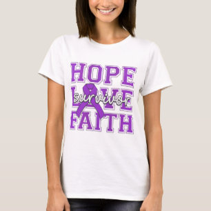 Camiseta Superviviente de la fe del amor de la esperanza de