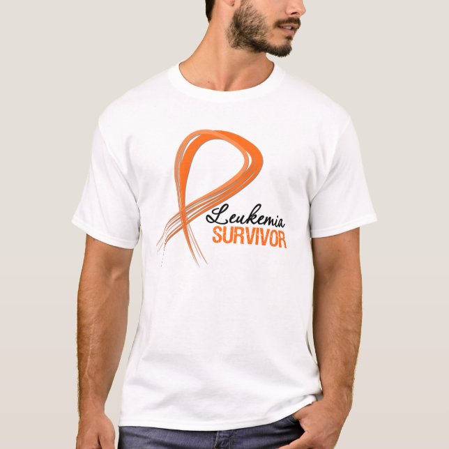 Camiseta Superviviente de la leucemia de la cinta del (Anverso)